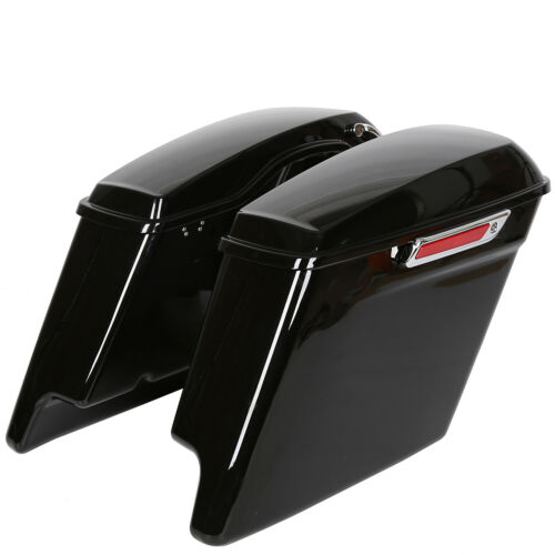 Painted 5" Stretched Extended Saddle Bags For Harley Davidson 14-21 Touring
