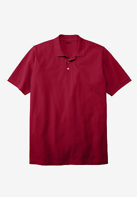 KingSize Men's Big & Tall Longer-Length Piqué Polo Shirt