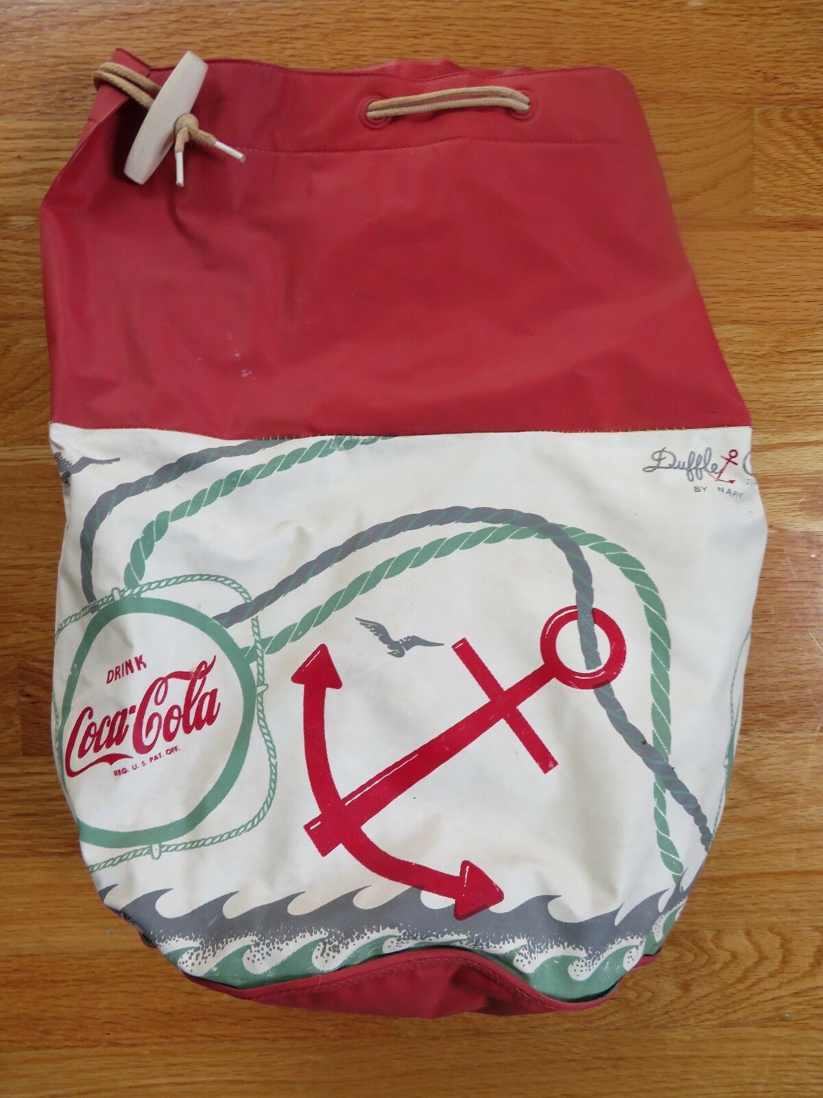 Vintage WATASEAL Drink COCA-COLA Thermo Duffle Cooler (2 1/2 Gallons) by NAPPY
